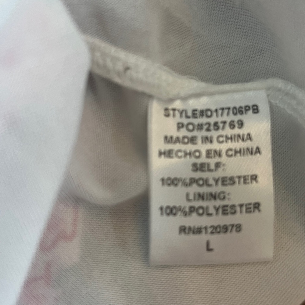 Entro Julia Pink Floral Tiered Maxi Dress Milkmaid Smocked Babydoll Size Large - Picture 3 of 4